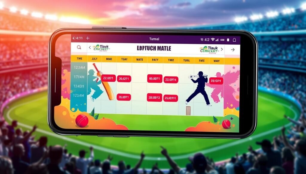 cricket match schedule