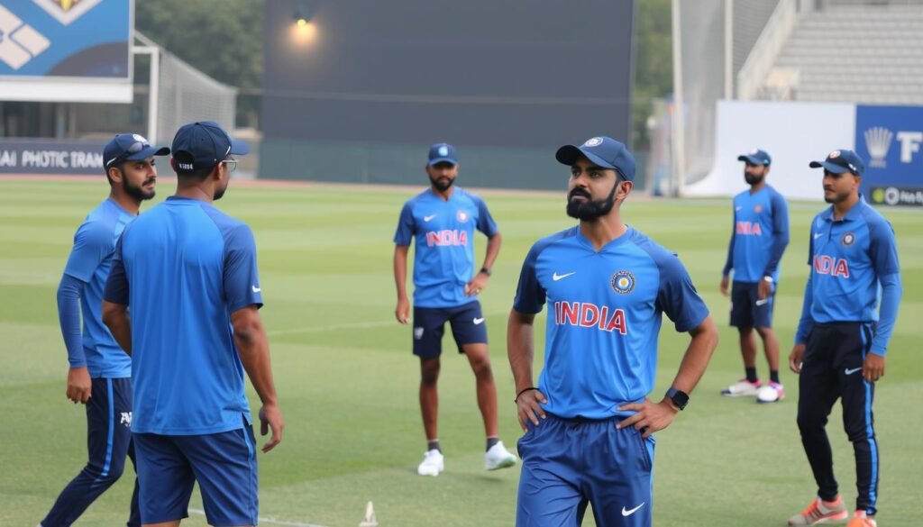 India cricket team during Asia Cup 2025 training session
